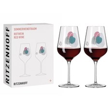 德國 RITZENHOFF Mid Summer Dream 仲夏夜之夢系列 紅酒對杯-藍色夢幻 (1組2入)，精緻工藝，品味生活, 1個, 570cc