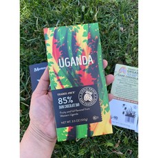 [미국직배송] 1+1 트레이더조 Trader joe's 우간다 85% 다크 초콜릿, 2, 100g