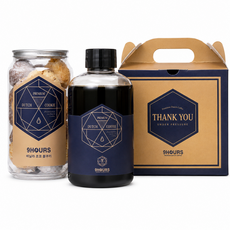 나인아워즈 답례품 선물용 스페셜티 콜드브루, 더치커피200ml & 수제쿠키, 1개, 커피쿠키세트