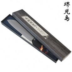 又敗家@日本職人高橋楠手工刀165mm三德菜刀，耐磨耐腐蝕，日本製造堺兒島，廚房必備, 1個, 黑色