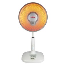優佳麗 12吋遙控碳素電暖器, 灰白, HY-612ION