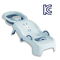 오브제 접이식 샴푸의자 KC인증 유아 누워서 샴푸 목욕 어린이 샴푸 머리감는 샴푸침대, 1개, 11.블루 PU쿠션(접이식/샴푸대야 포함)