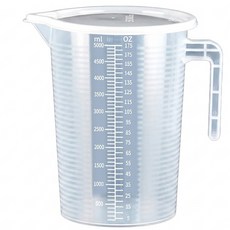 싱글레이드 뚜껑있는 튼튼한 PP 비커, 1개, 5L 1개, 5L