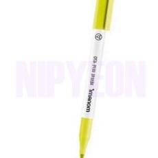 동방울나무 패브릭펜 형광레몬 6P 직물펜