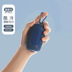 【AIRCOOL】涼感巾 運動毛巾 涼感毛巾 速乾毛巾 吸水毛巾 小毛巾 健身毛巾 隨身毛巾 跑步毛巾, 1個, 02.寶藍色-升級透氣款