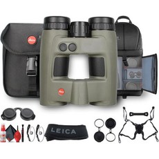 라이카 10x32 게오비드 프로 거리측정기 견고한 쌍안경 2024 올리브 그린 40820 끈 백팩 청소 키트 서스펜더 하네스 캡 키퍼 2개, 라이카 10x32 게오비드 프로 거리측정기 견고한 쌍안