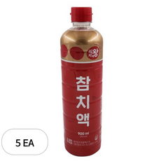 식자재왕 참치액, 900ml, 5개