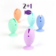 물고기 실리콘 칫솔캡 (두개 구매시 하나 더), 파랑, 1개, 파랑