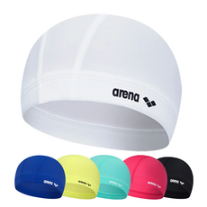 백화점 정품 아레나 심플로고 스판 수모 남여공용, 1개, 화이트