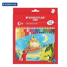 [조한스토어] 스테들러 루나 유성 색연필 컬러링북 종이케이스 136, 24색