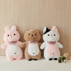 이솔홈 러브패밀리 인형 쿠션 봉제 미니베개 애착인형, 토끼