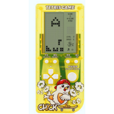 全新升級4.1吋大螢幕23合一俄羅斯方塊遊戲機 懷舊經典掌上遊戲機 多款遊戲隨時暢玩, 黃色小雞款(需自備兩顆四號電池)