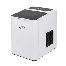 GASNY 110V 全自動快速製冰機 6分鐘出冰 家用迷你製冰機, 白色