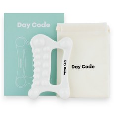 데이코드 세라믹 괄사 마사지기 림프순환 얼굴 바디 붓기 승모근 도자기, 1개, 화이트