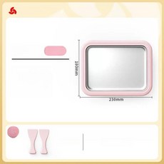 올데이프로덕트 철판아이스크림판 메이커, 대형 23x18cm 피치핑크, 기본 색상