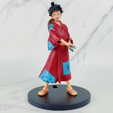 海賊王DXF和之國路飛羅索隆喬巴山治娜美烏索普布魯克手辦動漫擺, 1個, 海賊王和服路飛（OPP袋裝）