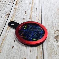 바이크 오토바이 세금 디스크 범용 라운드 보험 스티커 거치대 다양한 색상 방수, [01] 7mm flip 23 red pro