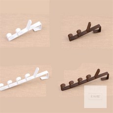 일자형 도어 행거 3단 5단 문걸이행거, 5단-브라운