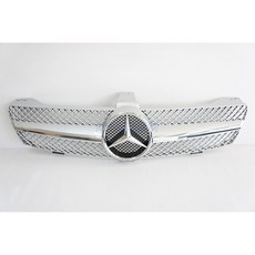 ADT.車燈.車材 BENZ W219 CLS 03-07 單線大星亮銀水箱護罩, 1個