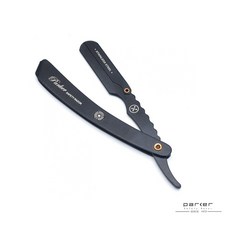 GOODFORIT/Parker Shaving SRX黑色專業不鏽鋼開夾剃刀，安全易換刀片，打造俐落造型, 1個