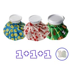 봉백 1+1+1 방수 얼음주머니 냉온찜질 골프 운동 필수템 파우치 증정, 3개