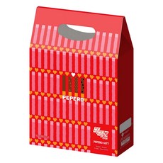 LOTTE 樂天 PEPERO巧克力棒手提禮盒 4種入, 1組, 原味+杏仁+脆心+黑餅乾