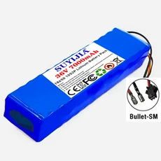 10S2P 36V 20000mAh 36v 전기 스쿠터 배터리 리튬 500W 10s2p, [02] Bullet-SM