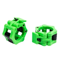 바벨 클램프 스핀 잠금 프로 칼라 O 척 무게추 클립 역도 강력 퀵릴리즈 25mm, 02 25mm, 04 Green