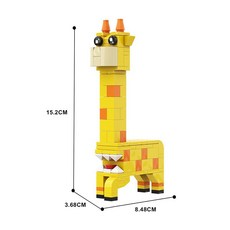 비브랜드 반반의유치원 피규어 블록 블럭 반반 점보조쉬 납납 바운실리아 오필라버드 호환, 기린멜만, 1개