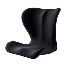 花瓣坐墊2代 人體工學設計 美姿美臀 腰椎支撐, 佈套款-健康佈-黑色