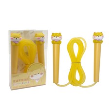 도아브 시바견 피규어 줄넘기 운동 다이어트 헬스, 옐로우, 옐로우