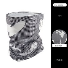 아웃도어 자외선 차단 마스크 히잡 남면 스카프 여름 보호 풀페이스 넥 워머 오토바이 아이스 헤드 커버 라이딩 장비, 귀걸이 그레이, 프리사이즈, 1개