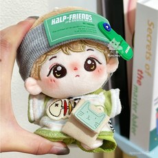 臺灣出貨 10cm娃衣 棉花娃娃 娃衣 休閒運動風套裝棉花娃娃襯衫褲子包包髮帶配飾玩偶替換裝 娃娃配件 娃娃換裝, 1個, 10cm眼鏡1副,適合10cm棉花娃娃