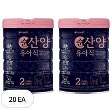 아이배냇 컨피던트 순 산양유아식 2단계, 800g, 20개