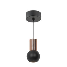 (舞光原廠授權)含稅開發票 6W 黑曜吊燈 黑角吊燈 吊燈 餐吊燈 餐廳燈 臥室燈 LED吊燈 黃光 限裝裝潢板, (6W 黑曜吊燈)