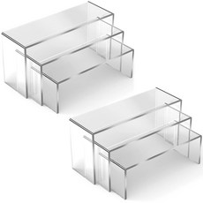 ORGANZIER에 모델 3/6/9/12PCS 지 대 투명 랙 장식 다기능 한 인형 스 스탠드 향수 미니 쥬얼리 디스플레이, 6Pcs
