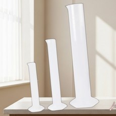 플라스틱 매스 실린더 눈금실린더 실험관 실험실용품 PP 과학교구 50 100 500ml 초등과학교구, 50ml