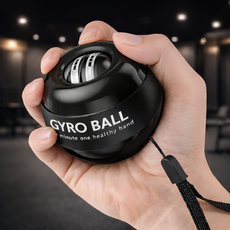 위빙픽 악력 손목 스트레칭 자이로볼, 블랙, 1개