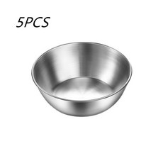 스테인리스 스틸 소스 접시 미니 스시 개별 양념 애피타이저 디핑, 8x2 5cm 3