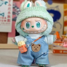 라부부 옷 3세대 2세대 1세대 꾸미기 패션 의류 모자 줄무늬 목도리, Bear Popcorn