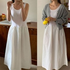 마미누리임산부 바스락 레이어드 원피스 가디건 맨투맨 코디 활용도 높은 임부복 175817