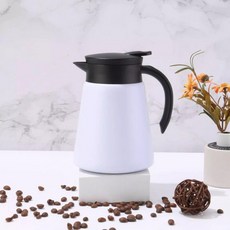 자동차 전기포트 여행용 포트 보온 기능 전기주전자 빠른, 화이트 880ml, 1L