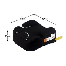 125~150cm兒童i-Size認證ISOFIX硬鏈接增高墊汽車安全座椅增高墊, 1個, 黑色:1個