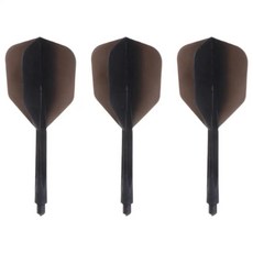 통합 다트 비행 샤프트 테일 리프 플렉스 강철용 깃털, 5. Black, 1개