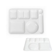 업소용 PC 식판 화이트색상 식판뚜껑, 1개