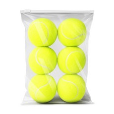 스포홀릭 연습용 테니스공 6p, 옐로우, 1개