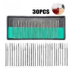 비엘스키 네일비트 세트 다이아몬드 로터리 샹크 연마 드릴 드레멜, 1개, 비트세트 GD00072