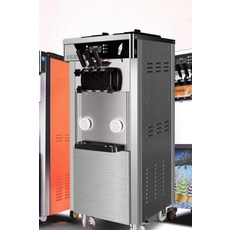 소프트 아이스크림기계 디저트샵 카페 3구 소프트콘 바닐라 초코 혼합맛 행사용, 단일 항목