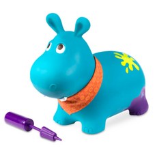 대근육 균형감 발달 파란색 하마 점핑볼 유아선물, 블루, 1개