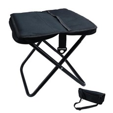 YANYUCB Portable Folding Chair Ultralight Collapsible Stool Camping Chair Handbag Style Pocket Fol, Black